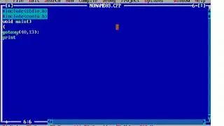 C Program to print your name in center of screen