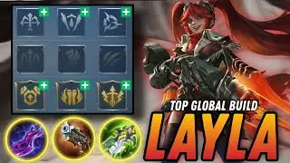 LAYLA EMBLEM AND BUILD 2023 | LAYLA BEST BUILD 2023 - MLBB