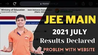 JEE Main Result 2021 | JEE mains July 2021 Results | JEE Main 2021 Results Updates