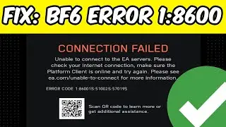 How to Fix Battlefield 6 Error Code 1:8600 - All Solutions In 3 Minutes