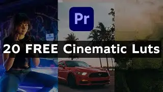 20 FREE Cinematic Luts  Color Grading  How to apply Luts in Adobe Premiere Pro HINDI