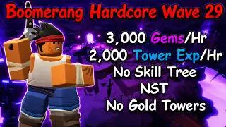 2,500/HR Solo Gem and Tower Exp Grind for Crook Boss! | Tower Defense Simulator