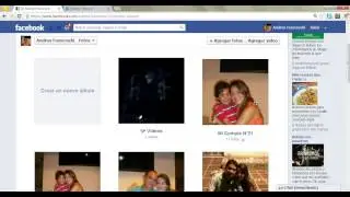 Como añadir fotos a un álbum existente en facebook.
