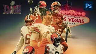 Making a CRAZY Poster For The Cleveland Browns!