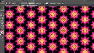 how create beautiful flower pattern in Adobe illustrator?? tutorial