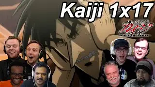 Kaiji Ultimate Survivor 1x17 Reactions | Great Anime Reactors!!! | 【カイジ】【海外の反応】