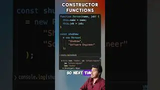Constructor Functions in JavaScript #javascripttutorial #shorts #coding
