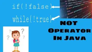 What is NOT Operators in Java [ ! ]  with Example