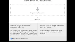 InDesign File Open Utility