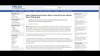 Sears Department store chain rumored to be acquired by New York based Real Estate Group