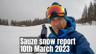 Sauze d'Oulx snow report 10:03:23