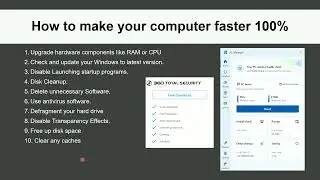 How to make your computer faster  100%  របៀបធ្វើអោយកុំព្យូទ័រដើរលឿន 100%