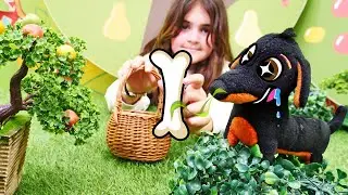 Eğitici video. Mina sokakta bulduğu köpeğe kemik suyu çorbası yapıyor. Okul öncesi eğitim