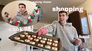 Shopping For Christmas Essentials, Making a Countdown Chain & Baking Holiday Cookies | Vlogmas Day 2