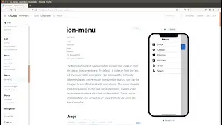 13 Ionic 5 Side Menu: Properties and Events