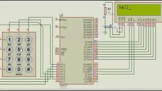 Interfacing Keyboard and LCD with 8051 Microcontroller using  Embedded C Programming