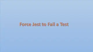 How to force Jest to fail a test?