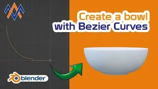 Blender 3D Tutorial: Creating a Bowl with Bezier Curve - Step by Step for Beginners