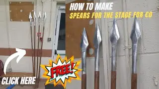 How to make Spears for the stage. For Free!!!