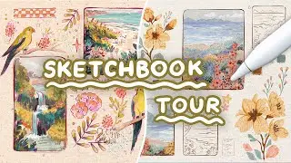 🌅 Landscapes in Procreate 🎨 Coastal Scenes Sketchbook Tour (ep.7)