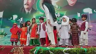 4 Year Boy Representing Sindh in Traditional Dress on Pakistan Independence Day Celebration