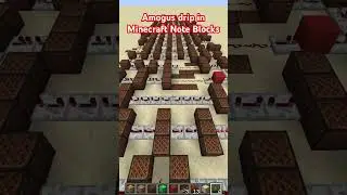 Among Us Drip Theme Song ~ in Minecraft Note Blocks (Among Us Trap Remix) #shorts #minecraft