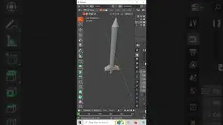 Low poly 3d Missile Modelling in Blender 3.3.1 