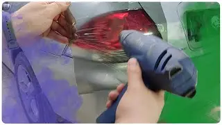 #3 Оклейка Lancer 9 в пленку. Тонировка оптики!