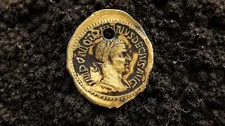 Ауреус Траяна Деція ( лютий  2014 ) Коп по Риму. roman gold coins