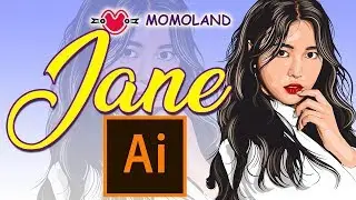 Jane (제인) MOMOLAND (모모랜드) Vector Fan Artwork | Adobe Illustrator CC