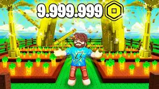 😰We spent 9,999,999 ROBUX to GROW A GARDEN in Roblox! + Boar