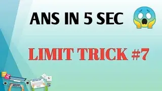 limit super Trick #7 for jee mains/nda/air force group x/Navy ssr/AA | math tricks point