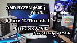 PC Gaming Hemat Daya AMD Ryzen 5 4600g RX Vega 7 gaming di 1080P !