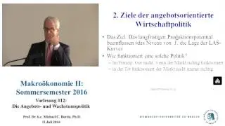 Makroökonomie 2 - Vorlesung 12 (Prof. Michael C. Burda)