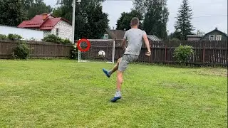 BEST EXTERNAL STRIKES!#football #footballshorts #footballskills