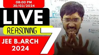 JEE (B.Arch) 2024 Paper Solution (Live 7) 🔥 with Sachin Prajapat Bhaiya