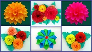 Paper Flowers DIY | Rose Flower Making | Craft Flower