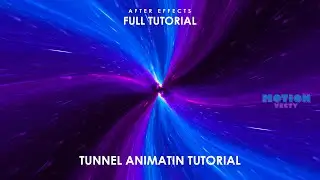 After Effects Tunnel Animation Tutorial | Space Tunnel Animation Tutorial