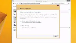 Windows 8.1: Let the Network and Sharing Center repair a problematic connection to the Internet