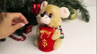 Копилка "Мышонок По" (мягкая музыкальная игрушка)