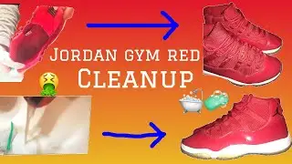 Jordan 11 Gym Red Restoration/Cleanup ($50 on offerup)