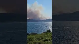 Fire on island Ciovo  - Croatia -  Hrvatska