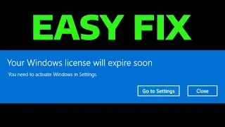 How To Fix Your Windows License Will Expire Soon, You Need To Activate Windows in Settings