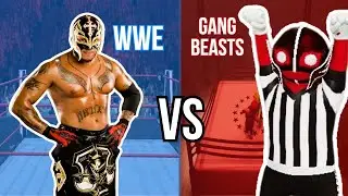 WWE MOVES IN GANG BEASTS 3 (Senton Bomb, Shooting Star, and more!)