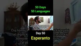 Esperanto - Day 50 (50 Days 50 Languages) #language #languages #history  #polyglot #linguistics