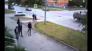 прикол попал в лужу