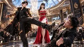 Hot beauty tied on platform for display! Man unleashes power to save her; thugs wet their pants!