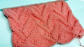 Ажурные узоры спицами. Ажурный узор 