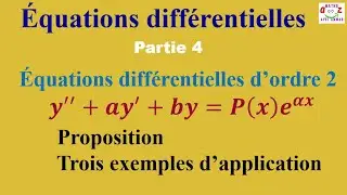Cours équations différentielles d'ordre 2 avec second membre.