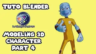 tuto Blender 3D FR n°10 : Modeling Personnage 4/5 Shader, Blendshapes et Rig #blendertutorial